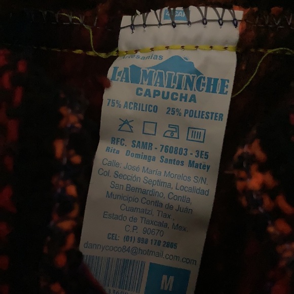 Unisex La Malinche Capucha Rug Sweater - Picture 3 of 3